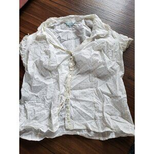 Bravissimo 16sc Gold Dot Button Down Super Curvy Busty